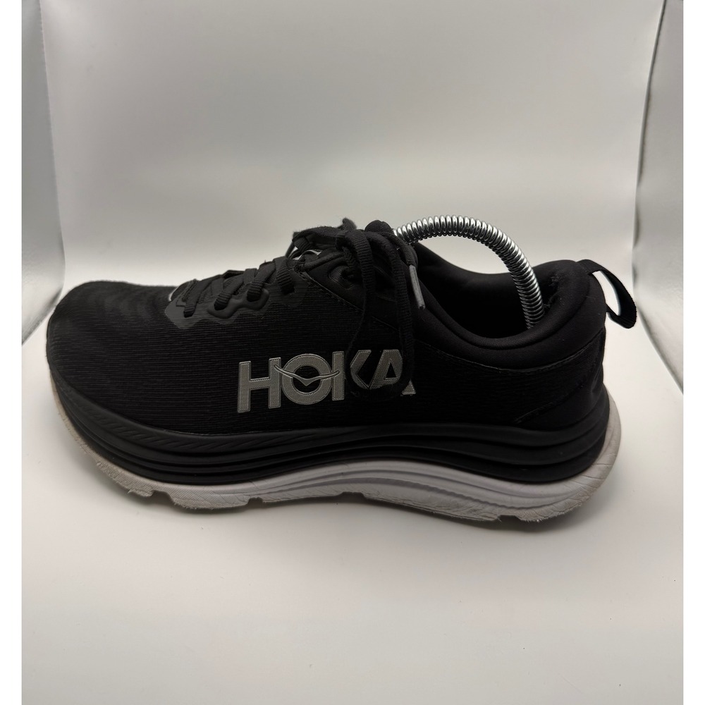 Hoka Gaviota 5 Running Shoes Womens 9.5 Black Good Stability 1134235 BWHT